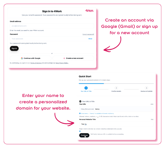 Log in first and pick a cool name